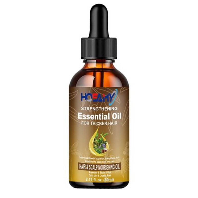 Hair Growth Oil Serum - Lightweight Hair Oil with Biotin,Castor & Rosemary for Thinning Hair - Visibly Thickening Treatment to Reduce Shedding,Hair Frizzy & Nourish Scalp - For Women & Men,60ml