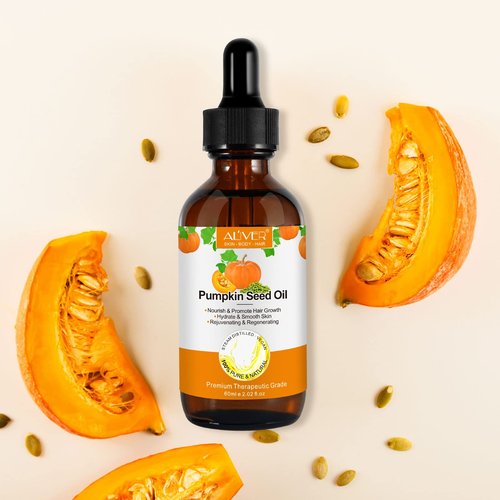 Pumpkin Seed Oil for Hair Growth - Pure Natural Cold Pressed Hydrating & Repairing Dry, Damaged Hair, Skin Care (1 Pack)