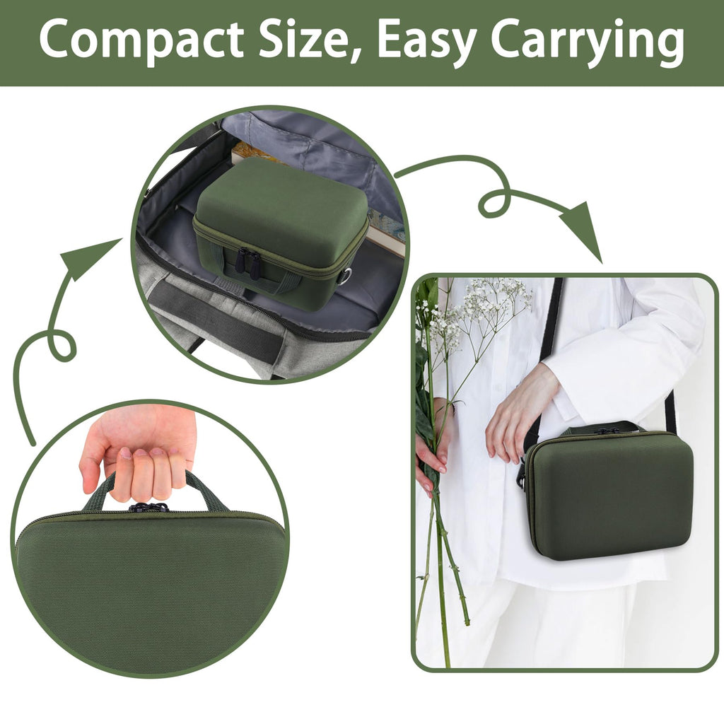 Aenllosi Hard Carrying Case Compatible with INSTAX WIDE 400 Instant Camera, Fujifilm Wide 400 Camera Protective Case, Green (Case Only)