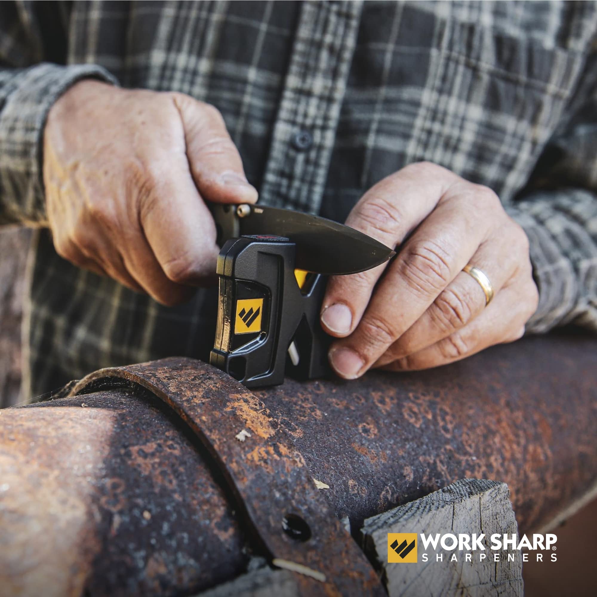 Work Sharp Portable Pivot Knife Sharpener, WSEDCPVT EDC Black