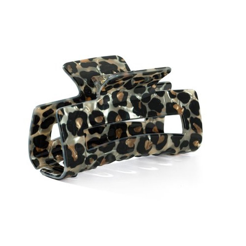 3Pcs Tortoise Hair Claw Clips, Acrylic French Hair Banana Barrettes Jaw Clips, Leopard Print Stylish Hair Accessories for Women 3 Inch Fashion Strong Hold Clips for Thick Thin Hair
