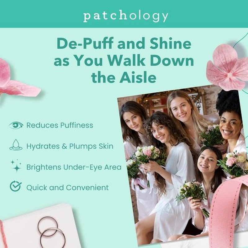 Patchology Under Eye Gel Patches - Soothing Natural Eye Masks for Puffy Eyes & Dark Circles | 5 Pairs