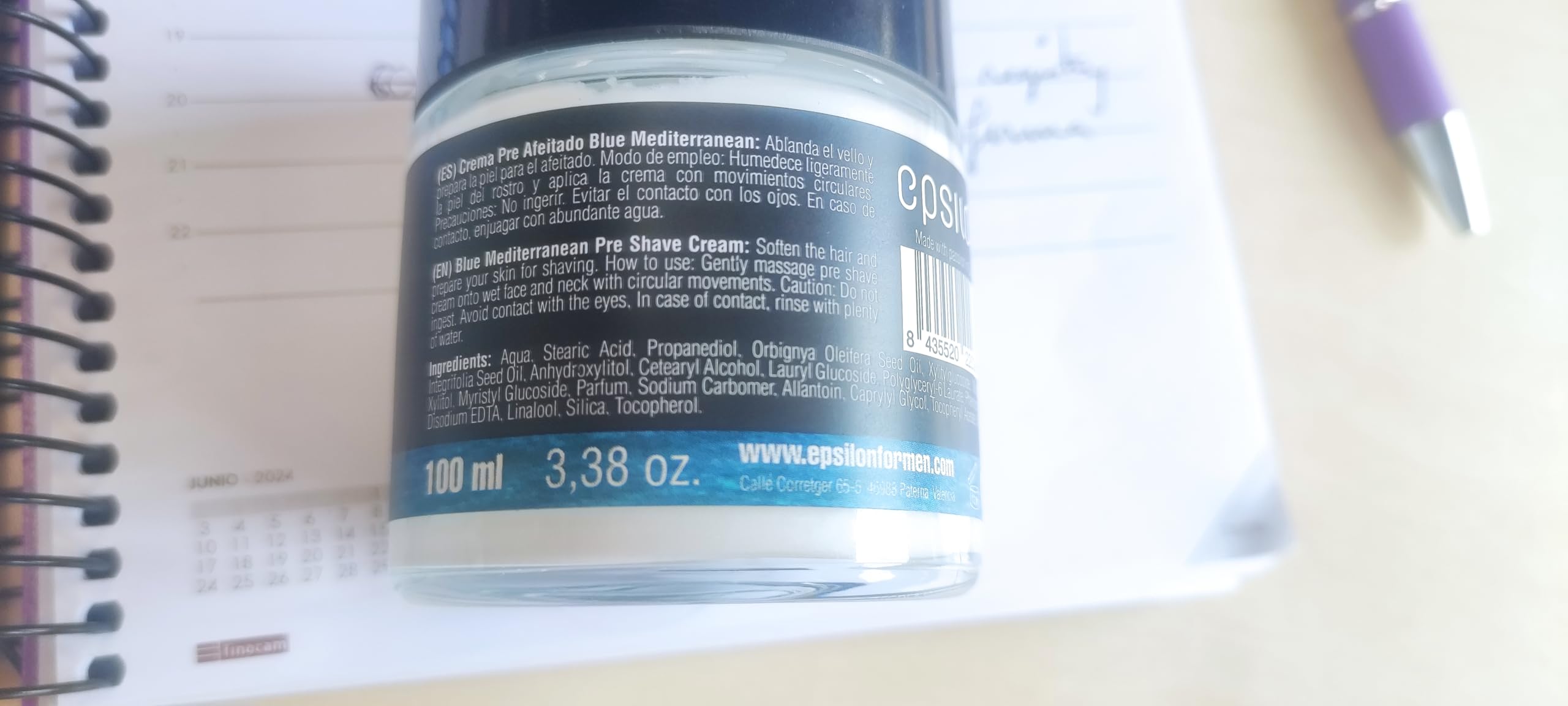 Epsilon Blue Mediterranean Pre Shave Cream 100ml