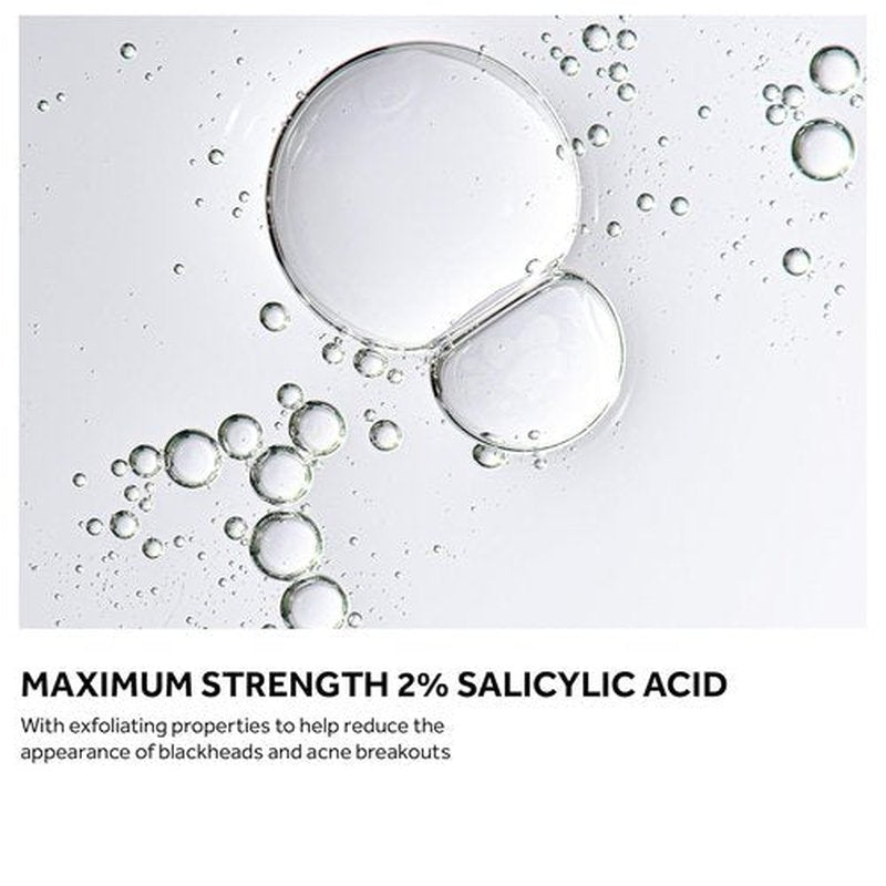 No7 Derm Solutions Salicylic Acid Facial Cleanser - Exfoliating Face Wash with 2% Salicylic Acid & 4% Niacinamide for Acne-Prone Skin (6.7 fl oz)