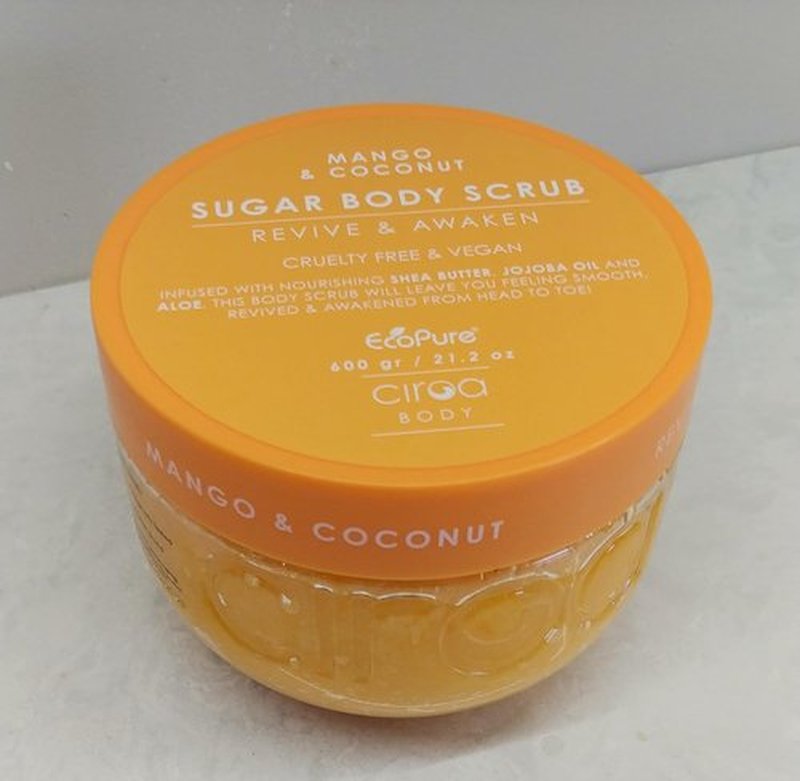 Ciroa Sugar Body Scrub - Revive & Awaken with Mango & Coconut | 21.2 oz, Cruelty-Free & Vegan