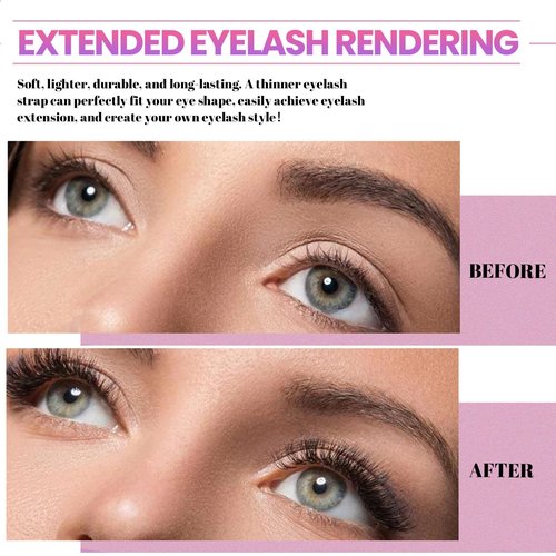 Qiveaory DIY Lash Clusters Kit with 630pcs Lashes Clusters,1X/2X Magnification Compact Mirror with Light,Lash Bond and Seal,Eyelash Remover Tweezers Applicator Mascara Brush(60-80-100-150D)