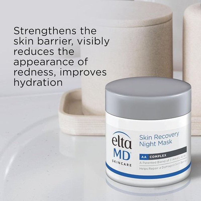 EltaMD Skin Recovery Overnight Face Mask - Moisturizing Cream for Sensitive Skin | 1.7 oz Jar