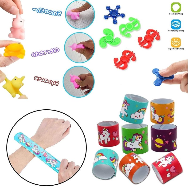 117 Pcs Party Favors | Pop Fidget Toys & Treasure Box Gifts for Kids Ages 4-12