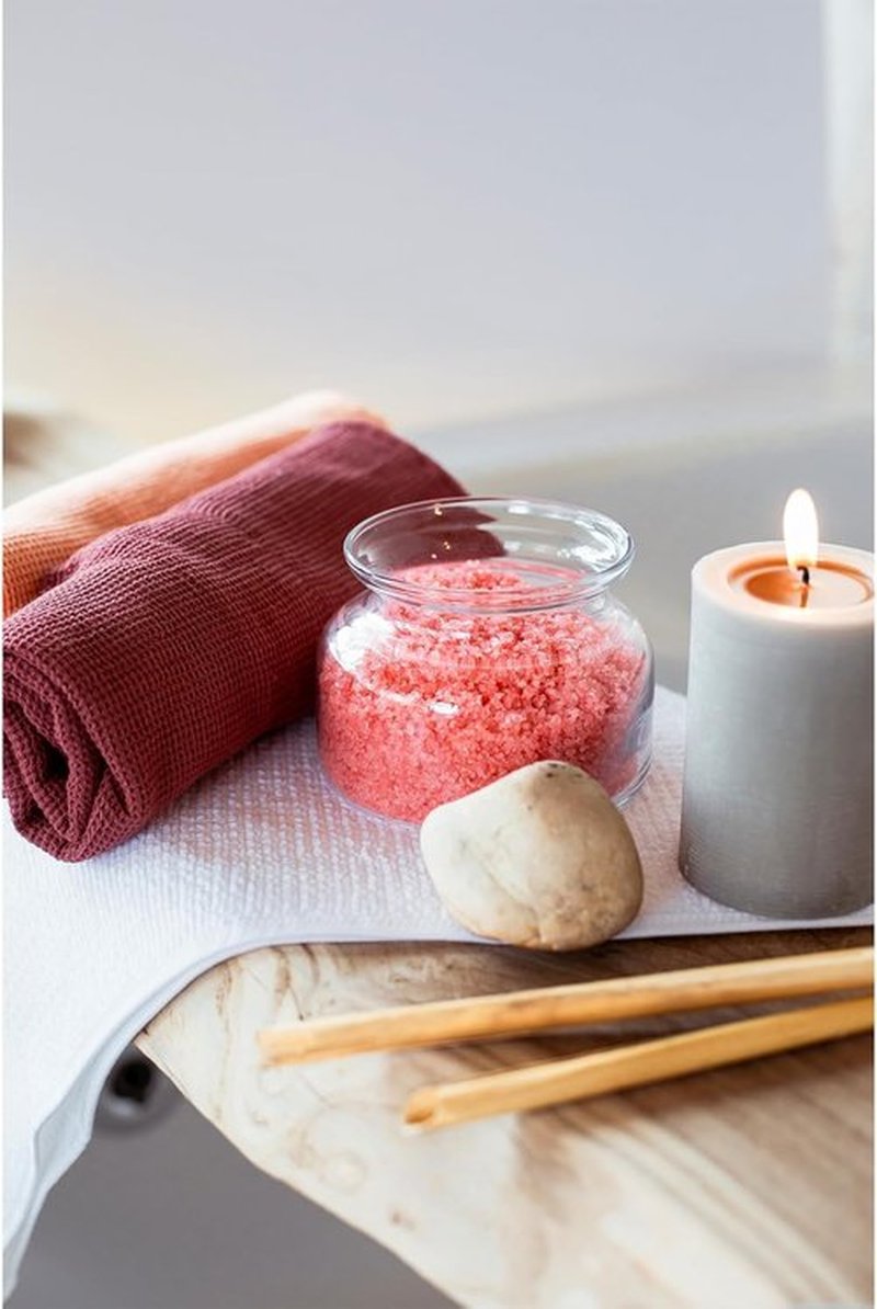 Red Dead Sea Coarse Bath Salts - Foaming Minerals with Rose Essential Oils for Relaxation | 306 oz