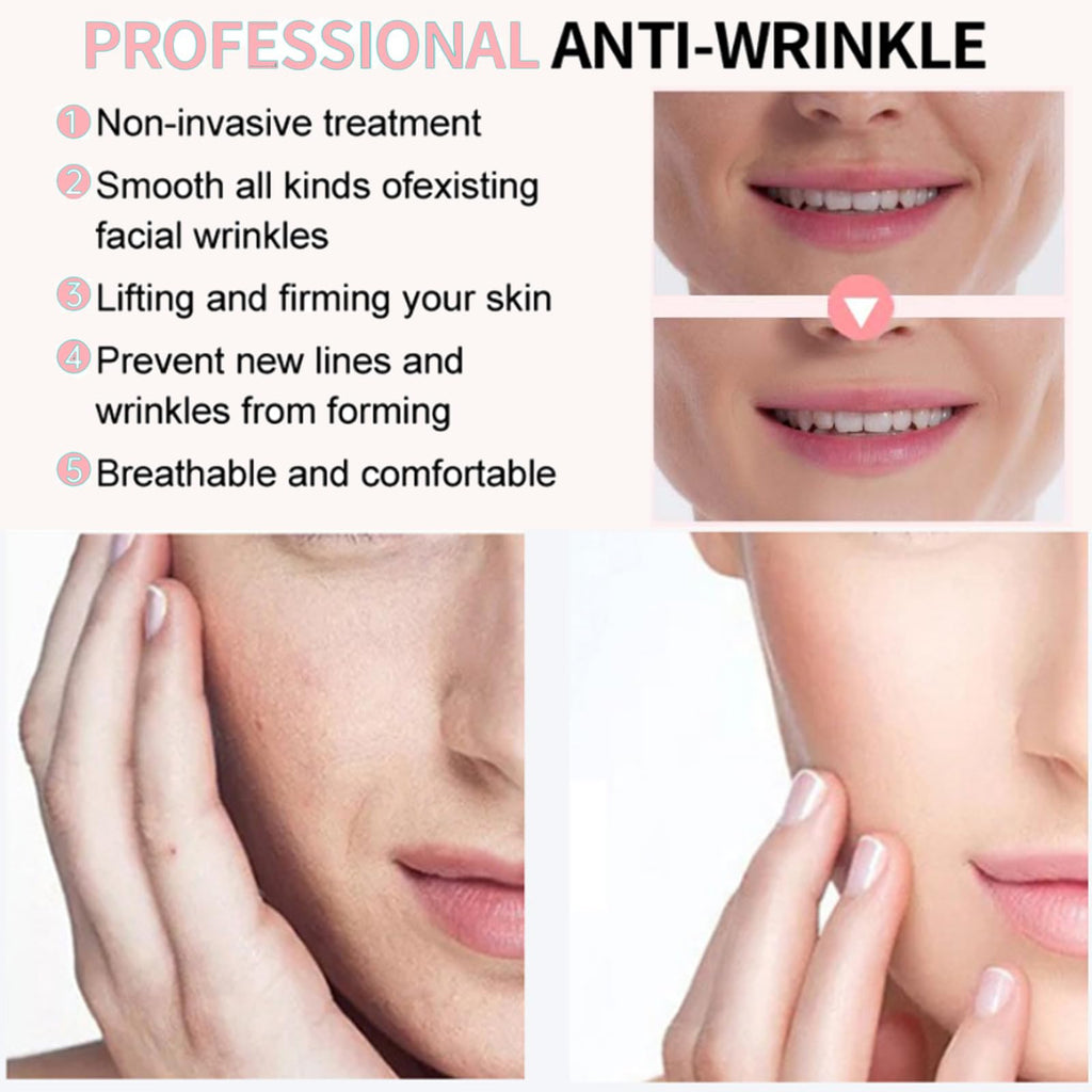 Ueseinl 6PCS Silicone Lip Lift Anti Wrinkle Patches, Resusable Lip Mask to Smooth Smile Lines, Silicone Sticker for Fine Lines & Around Mouth Area, Fast Acting Collagen Pad