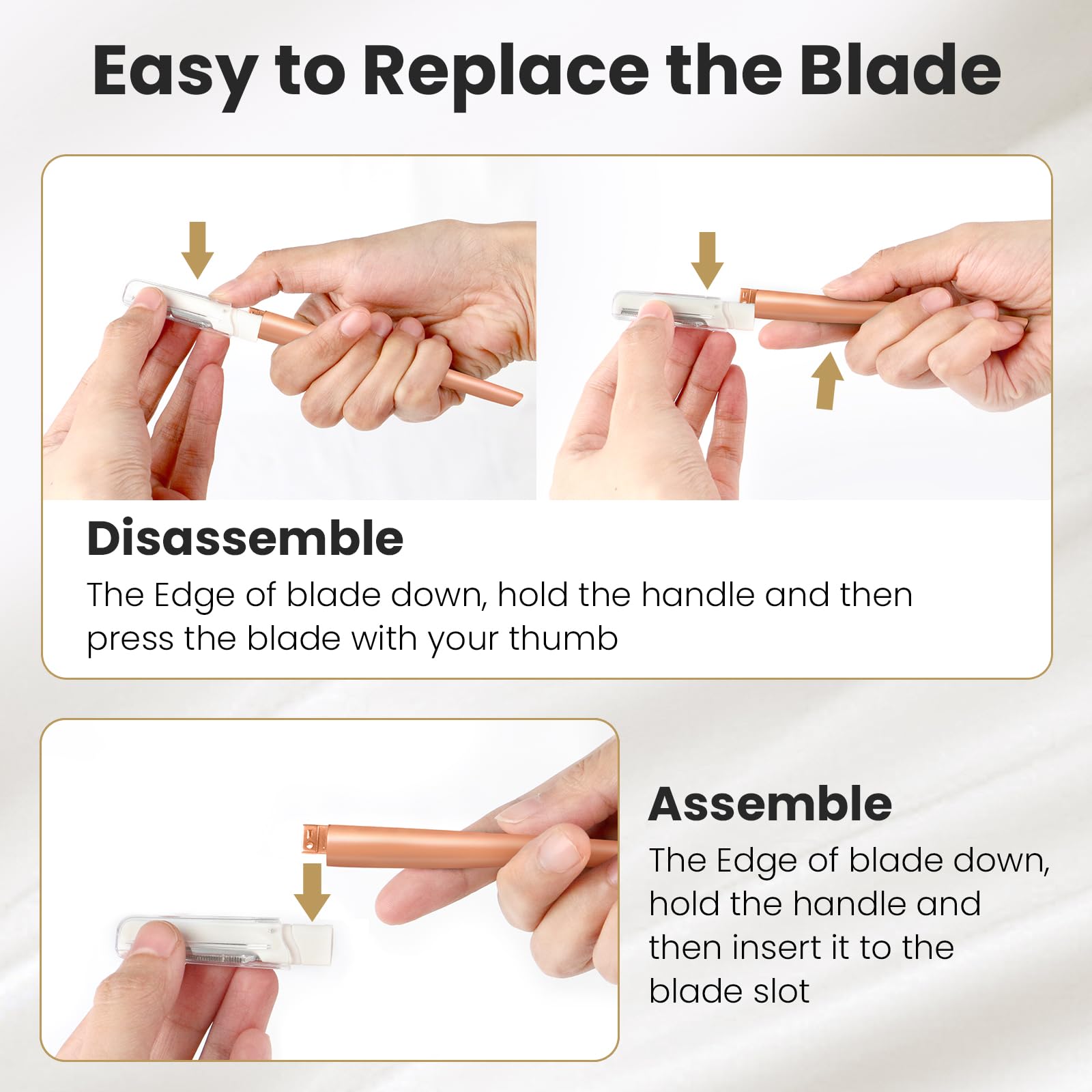 COSYLIFE Dermaplane Razor for Women Face