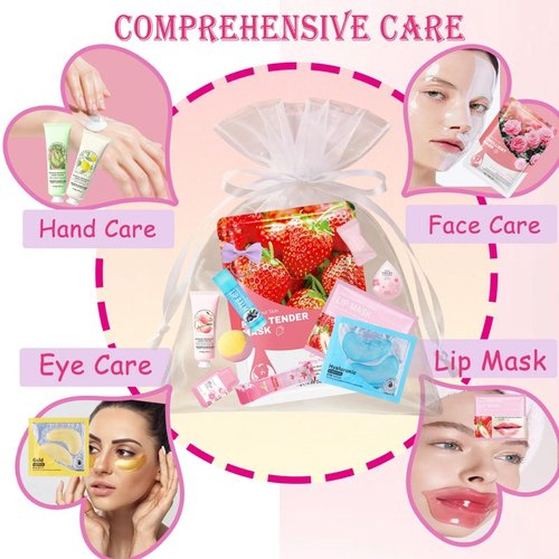 144 PCS Spa Party Supplies for Women Spa Party Favors Include Face and Lip Masks,Hand Cream,Under Eye Patches,Foot Bath Bombs and Hairband,Bulk Birthday Sleepover Party Supplies for Women