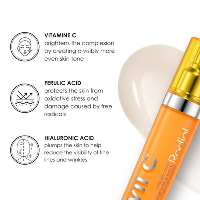 Rodial Vitamin C Brightening Serum - Advanced Skincare with Niacinamide & Hyaluronic Acid | 1 fl oz for Youthful Glow