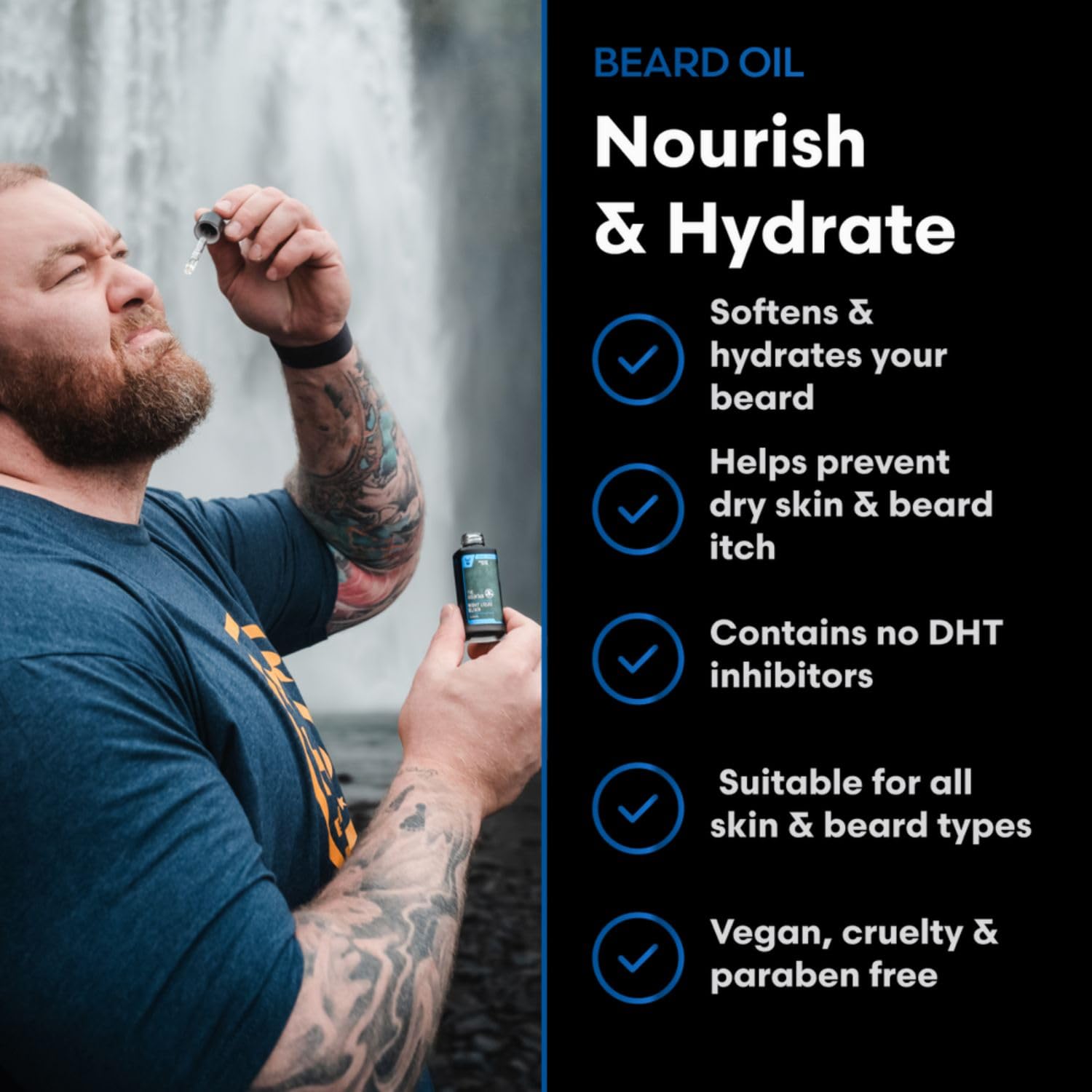 The Mountain Beard Care Kit for Men – Day & Night Oil, Balm, Wash & Conditioner – Hydrates, Softens & Styles – Natural, Vegan & Cruelty-Free – 5-Piece Set