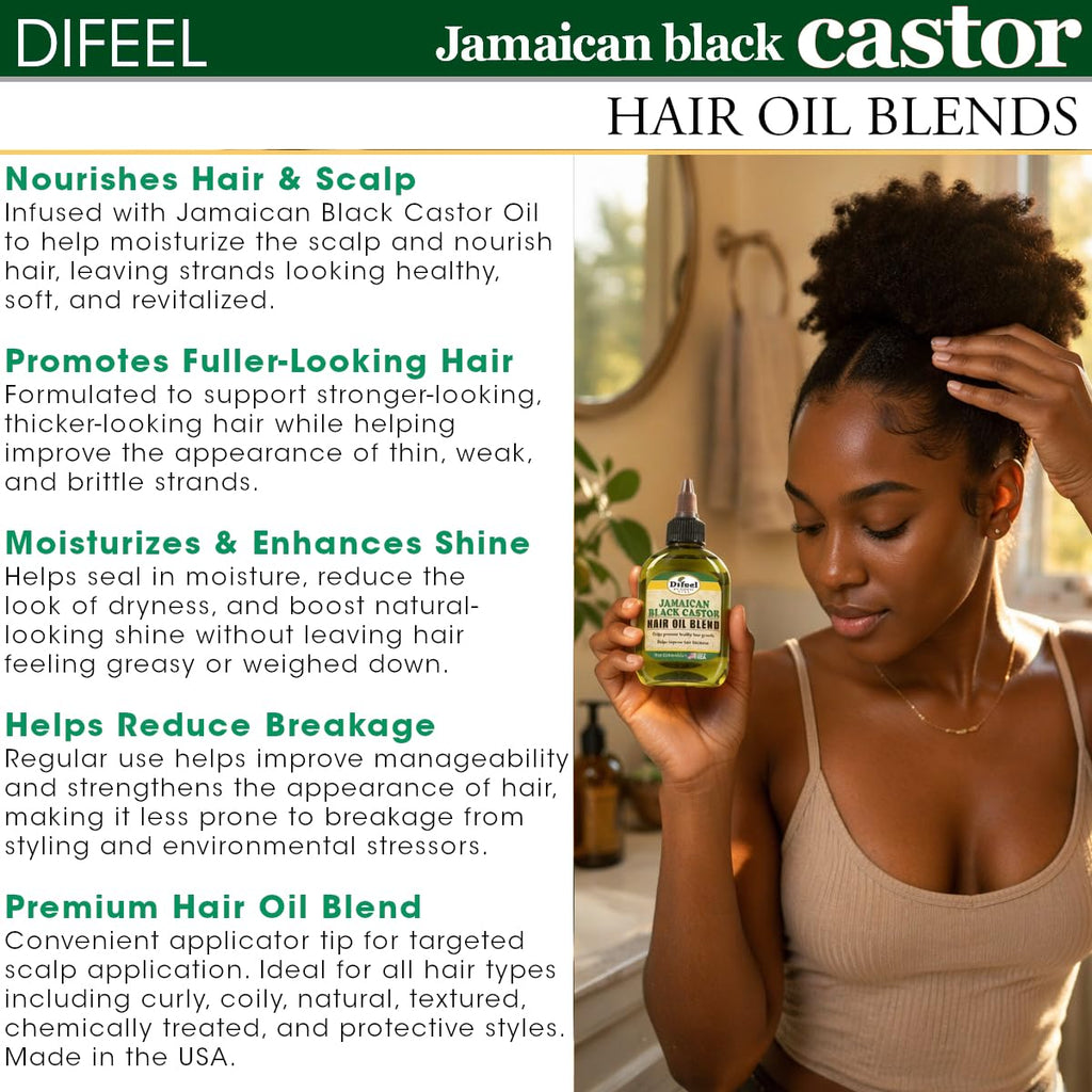 Difeel Jamaican Black Castor Hair Oil Blend 7.1 oz.