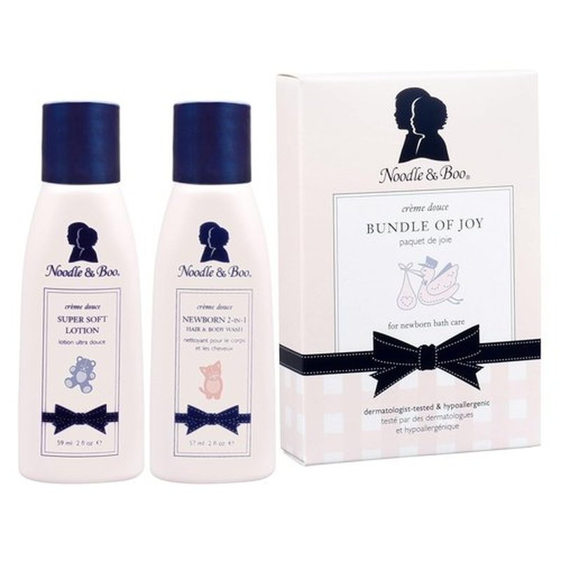 Noodle & Boo Newborn Baby Gift Set - 2-in-1 Hair & Body Wash & Super Soft Lotion