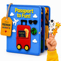 Bright Keiki Busy Book for 1 Year Old – Montessori Busy Book for Toddlers 1–3 – Passport to Fun Travel Activity Book