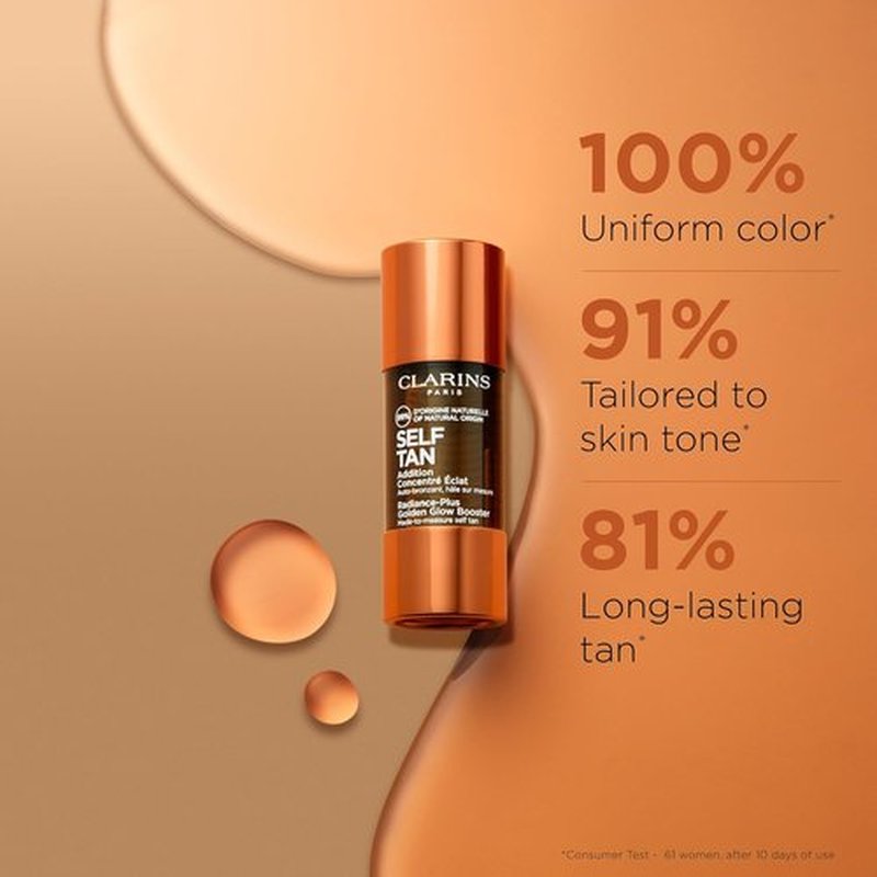 Clarins Self Tanning Drops Bundle - Mix with Moisturizer for Natural, Streak-Free Tan | 99% Natural Ingredients | All Skin Types