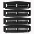 Bearback Shaver Cartridges – 4-Pack Refill Blades for Men’s Back Shaver – Triple Stainless Steel Pivoting Heads – Fits Bearback Handle & Grooming System