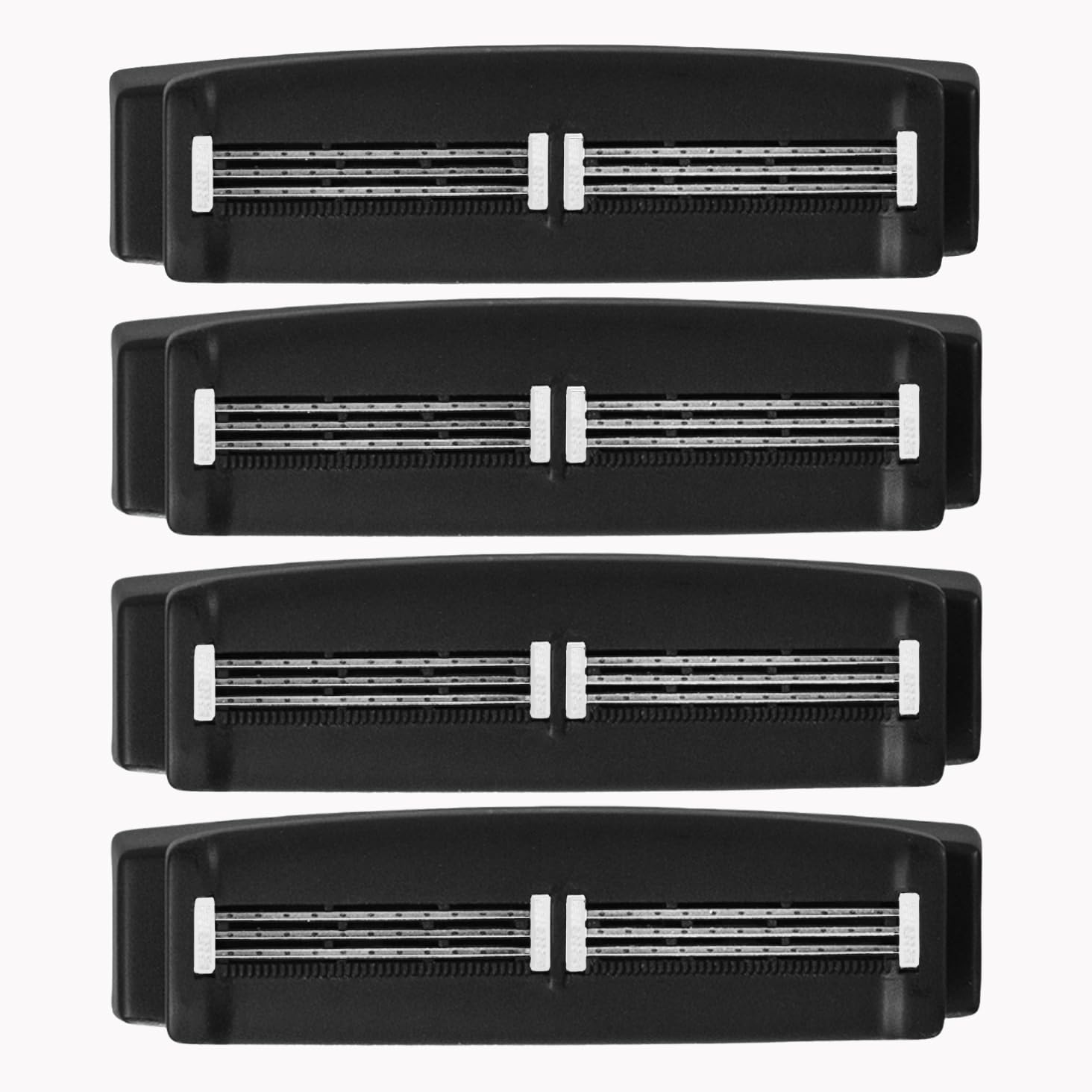 Bearback Shaver Cartridges – 4-Pack Refill Blades for Men’s Back Shaver – Triple Stainless Steel Pivoting Heads – Fits Bearback Handle & Grooming System