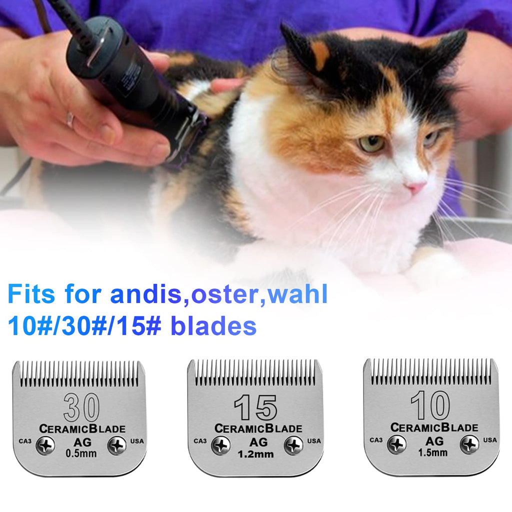 Dog Stainless Steel 5 Color Comb Compatible with andis oster A5 wahl km10