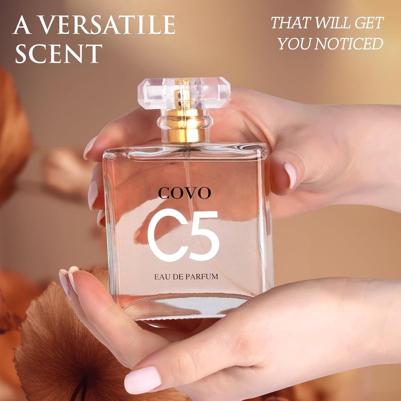 Urban Collection Covo C5 Eau De Parfum for Women - 3.3 fl oz | Delicate Floral Jasmine & May Rose Scents - Cruelty-Free Gift