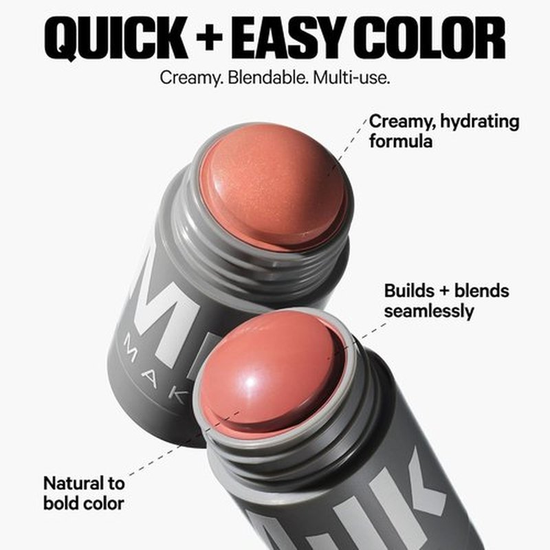 Milk Makeup Mini Must-Haves Set | Hydrating Face Primer, Setting Spray & Cream Blush in Werk (Dusty Rose)