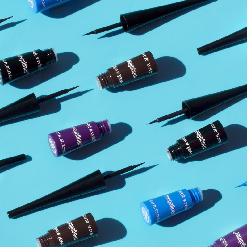 Wet n Wild MegaLiner Liquid Eyeliner - Intense Black Color for Bold, Long-Lasting Looks