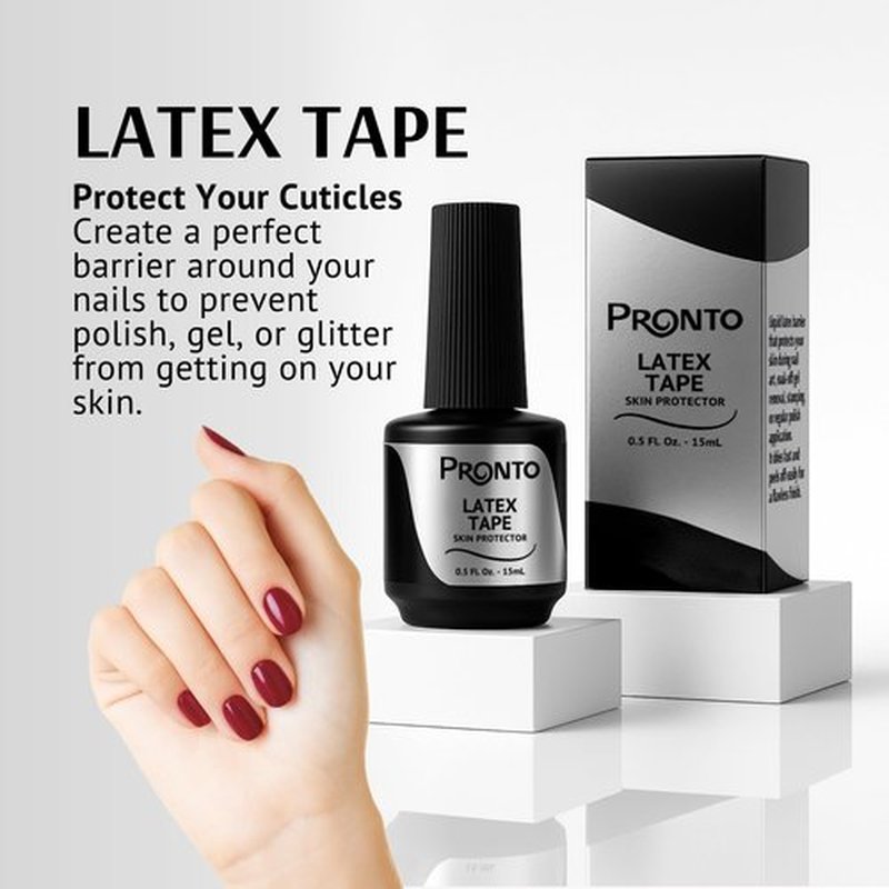Pronto Gel Nail Polish Remover Barrier – Cuticle Guard for Mess-Free Gel Removal | Peel-Off Skin Protector for Acrylic, Gel & Nail Art | Fast Drying, Gentle Formula | 15 ml