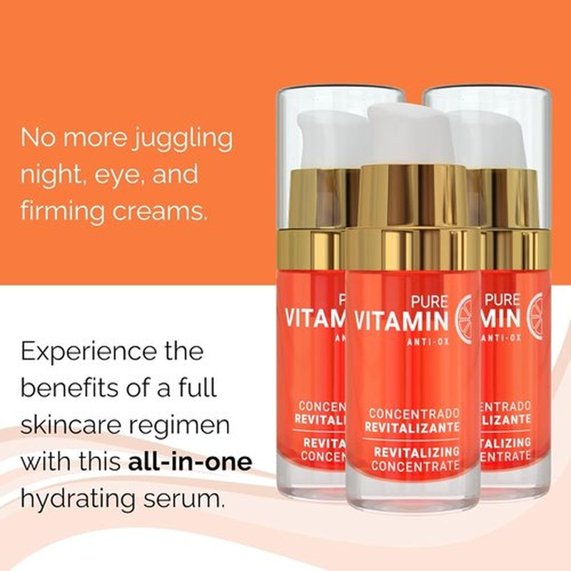 Noche Y Dia Vitamin C Serum - Anti-Aging Formula for Mature Skin | Hydrates & Firms - 30mL (1 fl oz)
