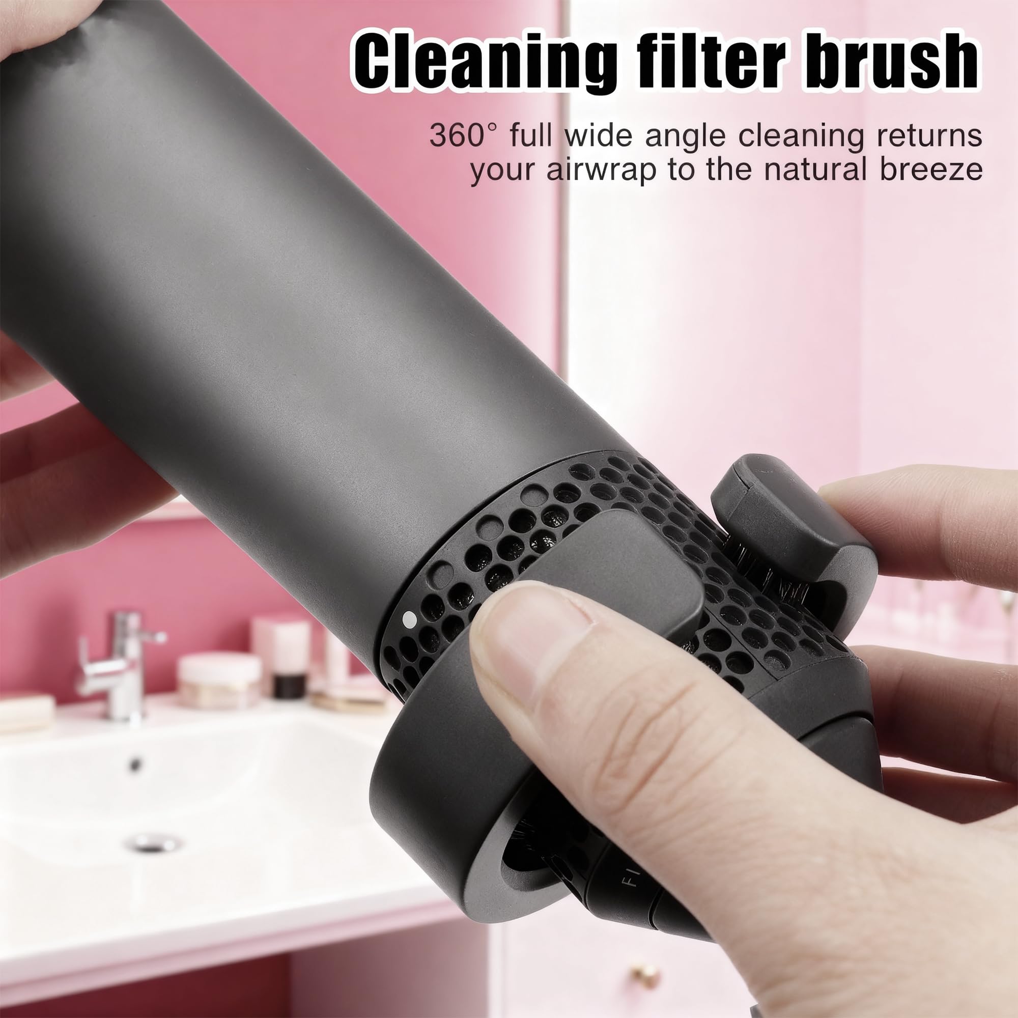Cleaning Brush Accessory for Dyson HS01 Airwrap Styler HS05 Attachments Part NO.969760-01, Filter Cleaning Brush for Dyson Airwrap HS01 HS05 HS08