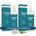 Magnesium Oil Spray + Magnesium Lotion Set – Pure Soothing Relief & Relaxation for Better Sleep, Muscle Health, Leg & Joint Care – Natural Magnesium Body Spray & Magnesium Cream for Feet, Non-Greasy