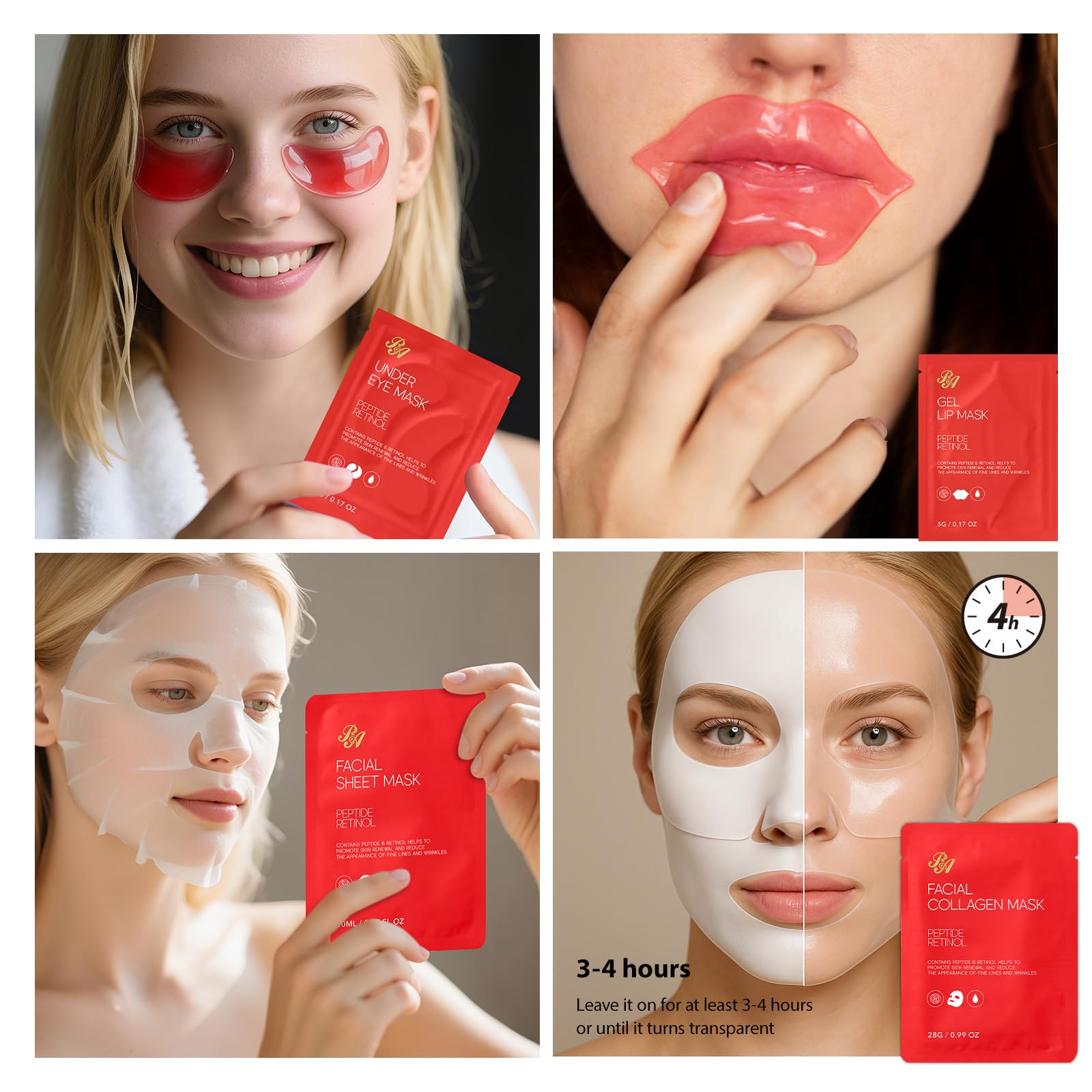 55 Pcs Mothers Day Gift for Mom, Rose Face Sheet Mask Gift Set for Women, Skin Care Set, Bath & Body Spa Basket Gift Set, Face Sheet Mask, Christmas, Birthday, Baby Shower, Anniversary