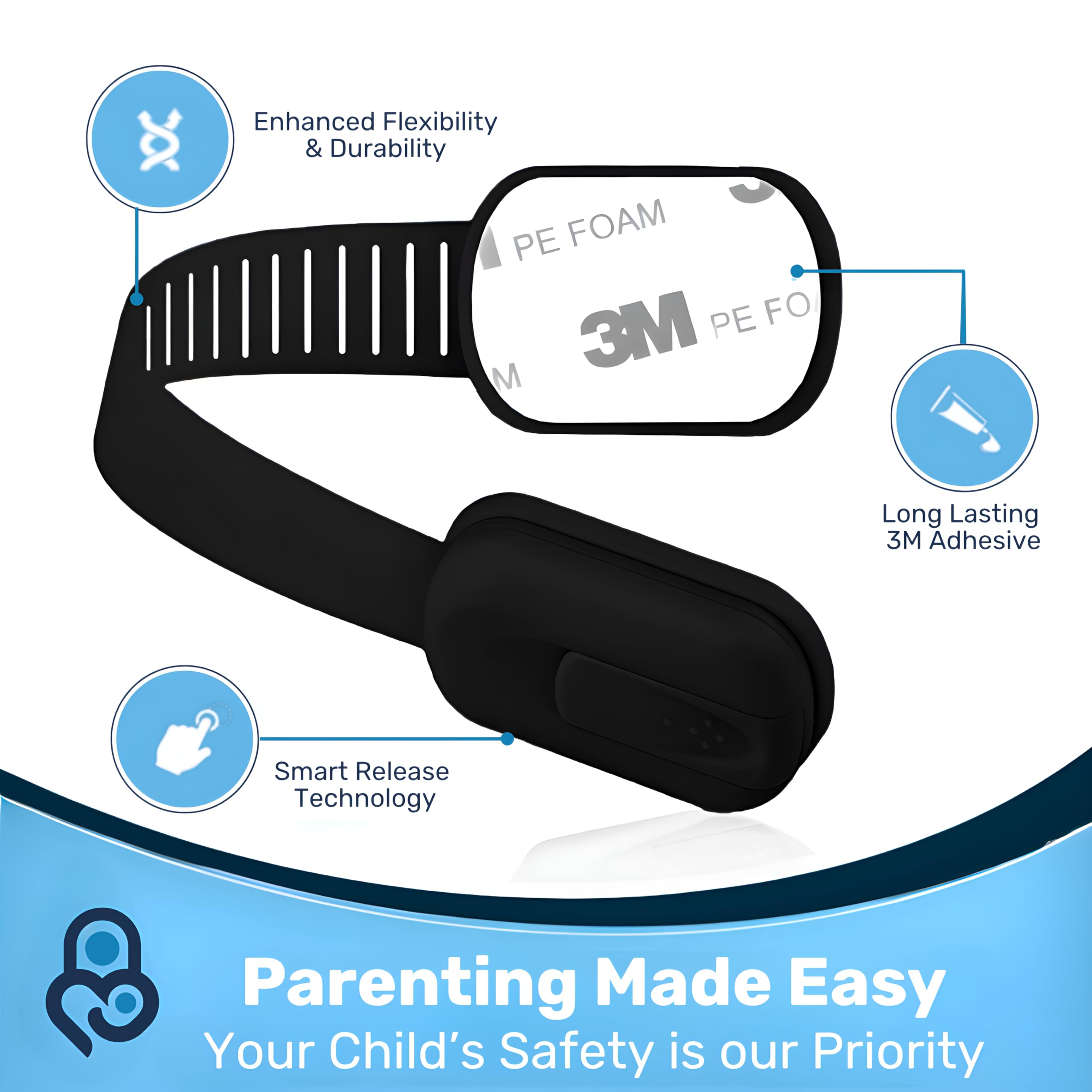Baby Proof Me 24 Black Child Safety Latches, Cabinet Locks for Baby Proofing