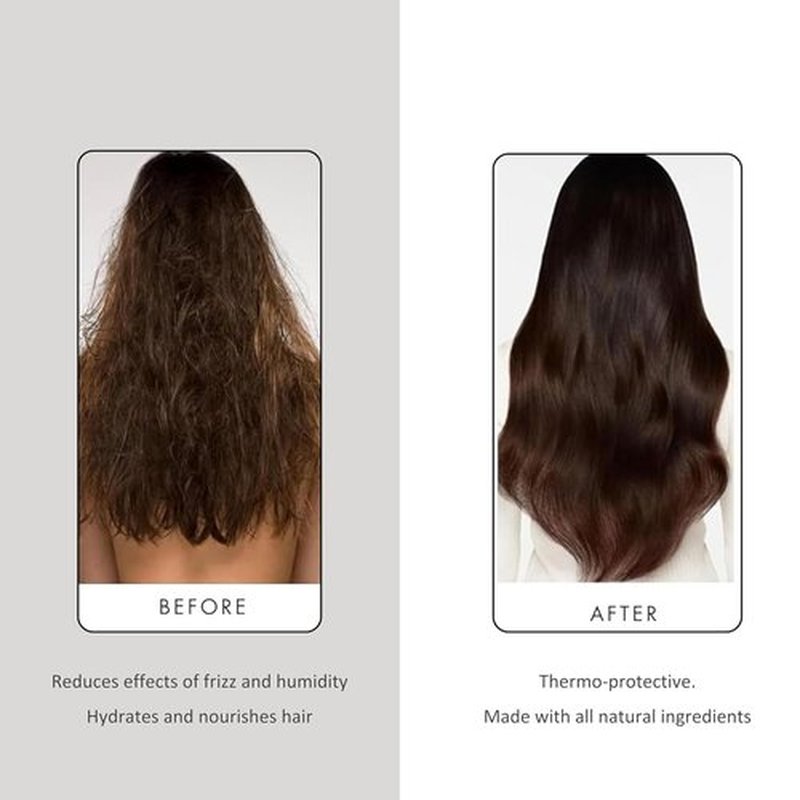 PREVIA Hair Gloss Taming Serum | Leave-In Conditioner & Anti-Frizz Heat Protectant - 6.7 oz