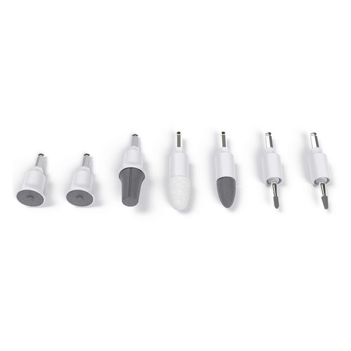 Pure Enrichment PureNails 10-Piece Professional Manicure and Pedicure Kit - Electric Nail Drill Set for Salon-Quality Grooming at Home - 7 Nail Drill Bits, 2 Speeds, LED Grooming Light and Storage Bag