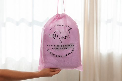 Curly Girl Microfiber Hair Towel Wrap for Women, 41" x 31" Large Quick Dry Hair Towel, Secure Fit with Elastic Strap, Anti-Frizz Hair Plopping Wrap for Long, Thick Hair
