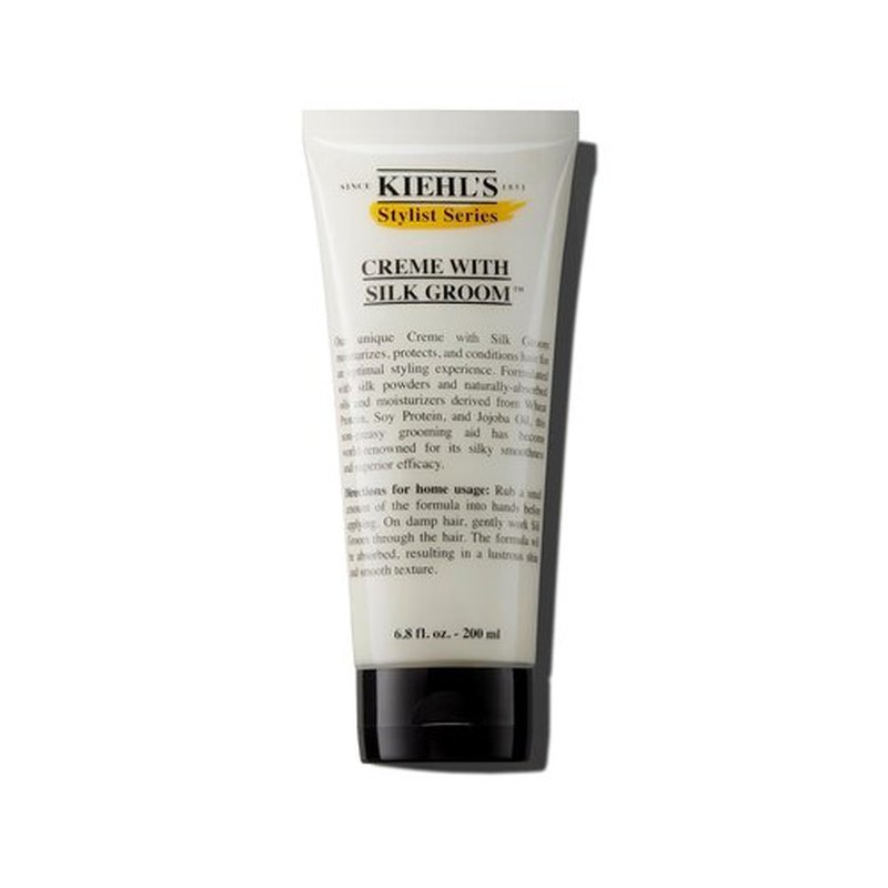 Kiehl's Crème with Silk Groom - Non-Greasy Hair Styling Cream with Jojoba Oil for All Hair Types | 6.8 fl oz