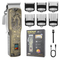 HIENA PRO Professional Hair Clipper for Men, Electric Barber Clippers, Rechargeable Cordless Hair Cutting Clippers, Men's Hair Cutting Tools(Bronze)