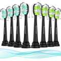 Aoremon Replacement Heads for Philips Sonicare C2 W, 8 Count Black