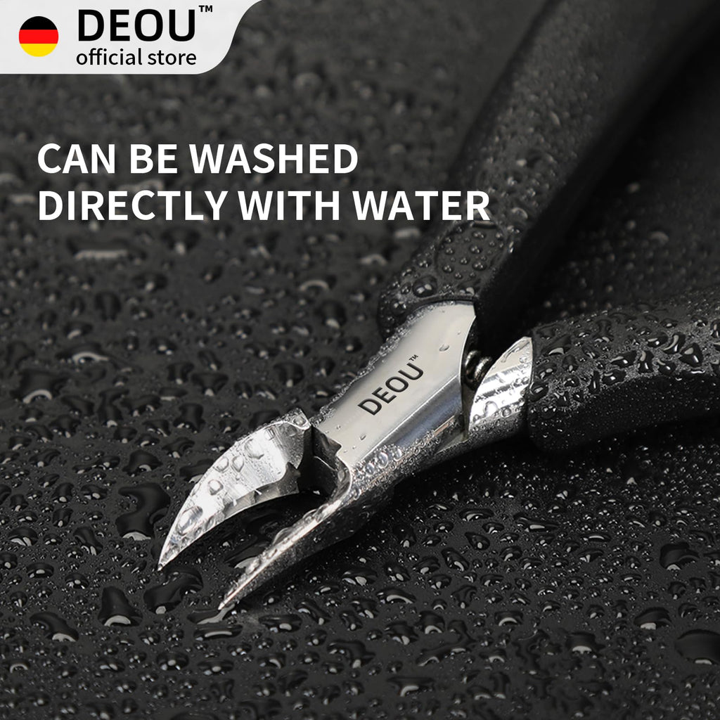 DEOU Toenail Clippers Blade for Ingrown and Thick Nails Stainless Steel Pedicure Tools at Home ingrown toenail Treatment Professional Podiatrist Nail Clippers with Upgraded Handle (Eagle Beak Pliers)