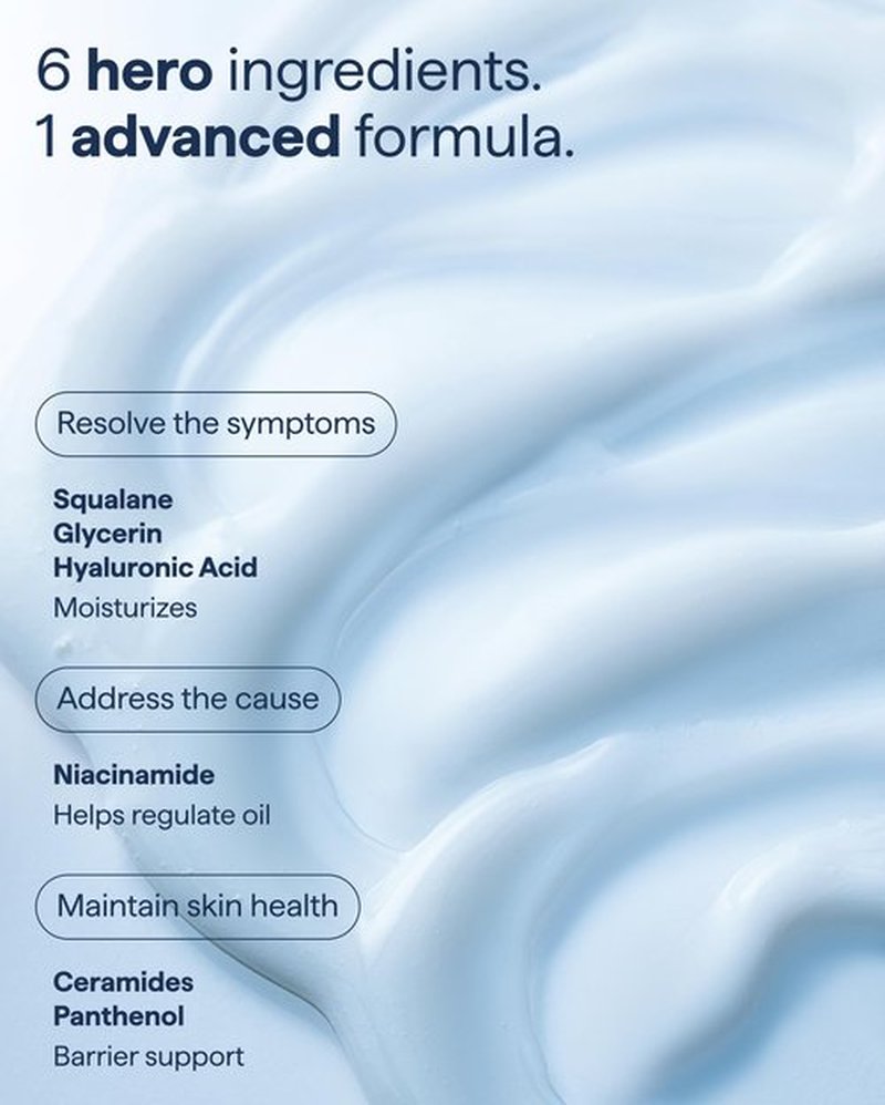 Remedy for Light Moisture | Barrier Repairing Hydrating Lightweight Gel Moisturizer Water Cream for Normal to Oily Skin | By Dermatologist Dr. Shah, 1.7 fl. Oz