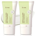 IUNIK Centella Calming Moisture Daily Sunscreen SPF 50+ PA++++ Matte & No White Cast Centella Asiatica Dry Oily Sensitive Vegan Korean Skincare - Pack of 2