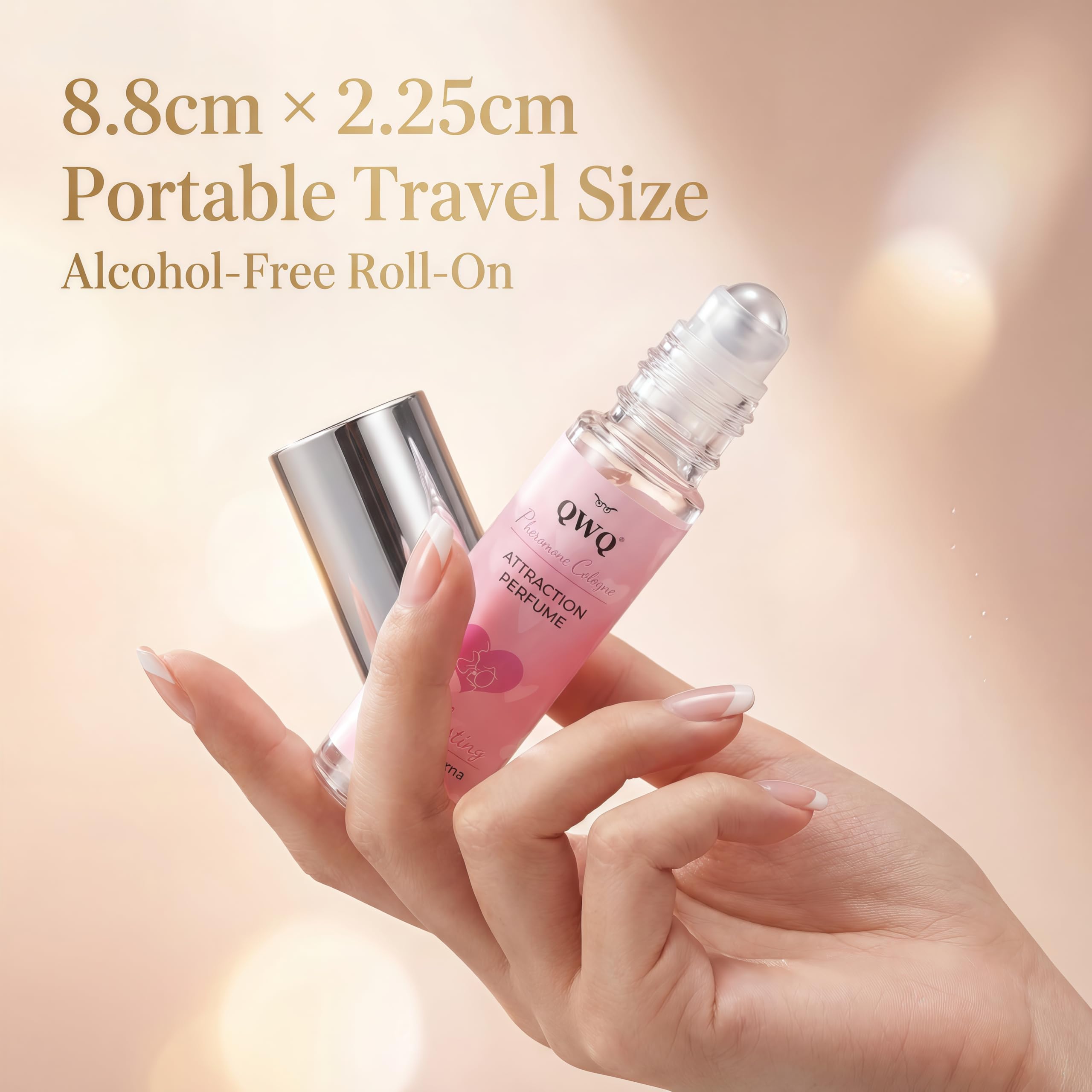 QWQ] Pheromone Perfume for Women, Long Lasting Oil Based Perfume to Attract Men, Fruity & Floral Scent Cologne, Portable Roll On Fragrance for Travel & Dating, Essential Oil Gifts for Her (1, Floral)