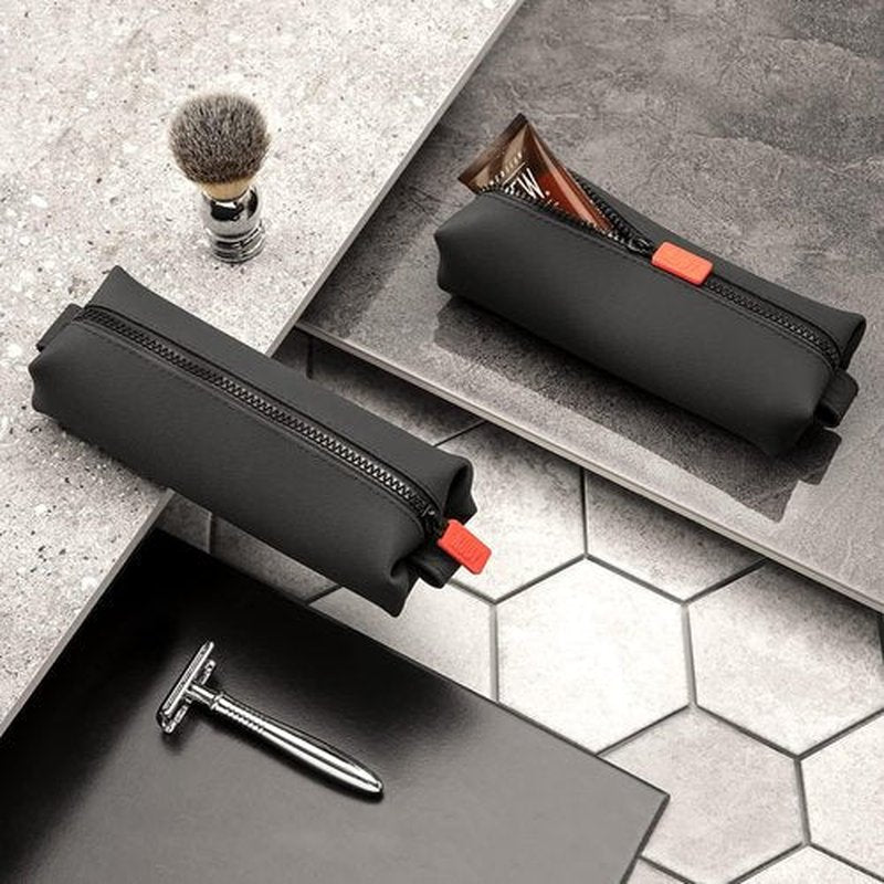 TOOLETRIES Koby Mini Kit - Silicone Toiletry Organizer with Heavy-Duty Zipper | Leak-Resistant, Easy to Clean - Charcoal