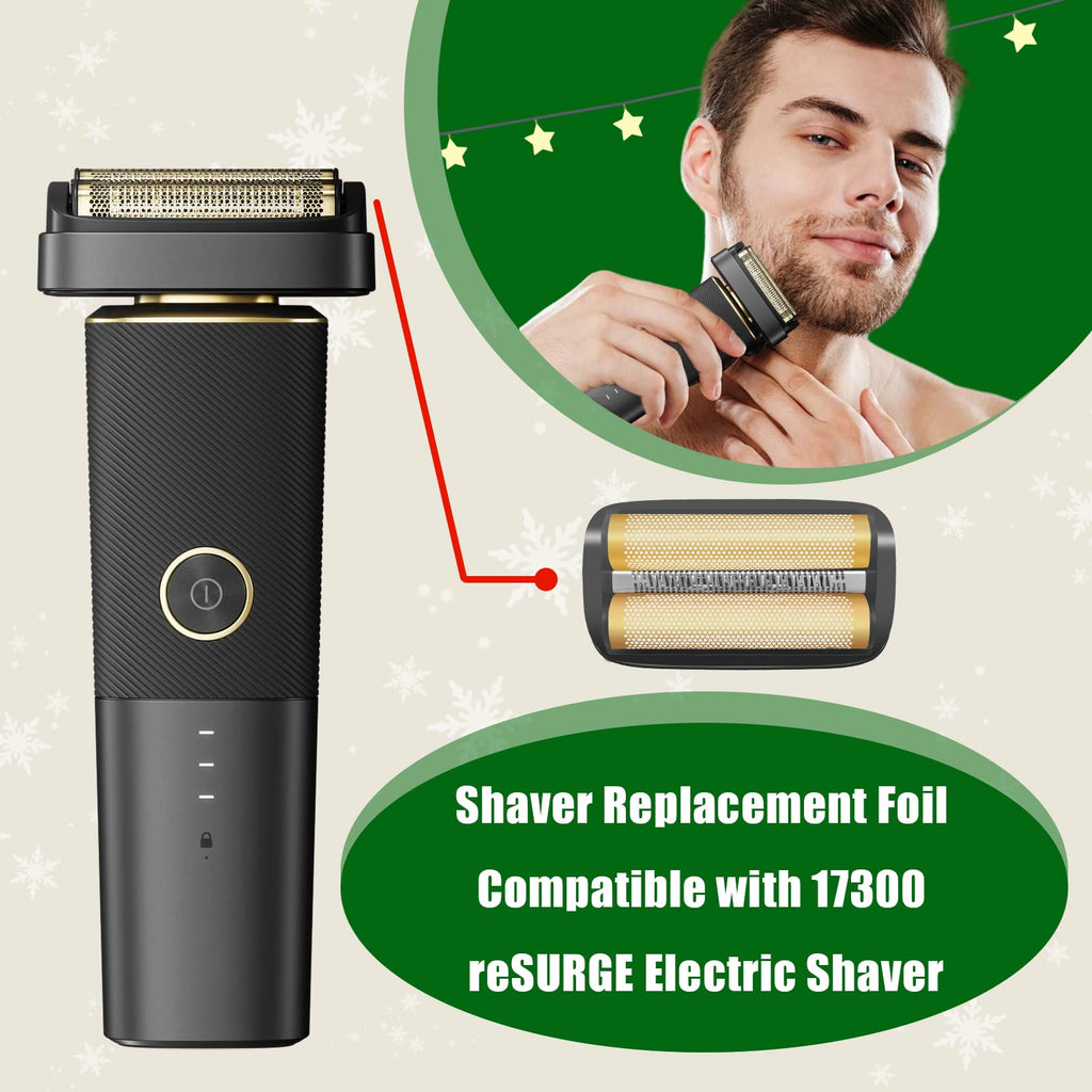 Shaver Replacement Foil & Inner Cutters for Andis 17300, Black, 1 Pack
