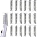 18 Pieces for Flawless Replacement Heads for Finishing Touch Flawless Dermaplane Glo, Lighted Facial Exfoliator, Replacement Blades for Facial and Eyebrow Hair Removal (18 Pcs)
