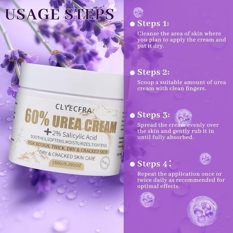 Regine Switzerland 5-in-1 Urea Cream - Maximum Strength 60% Formula with 2% Salicylic Acid for Deep Hydration & Callus Removal | 150g