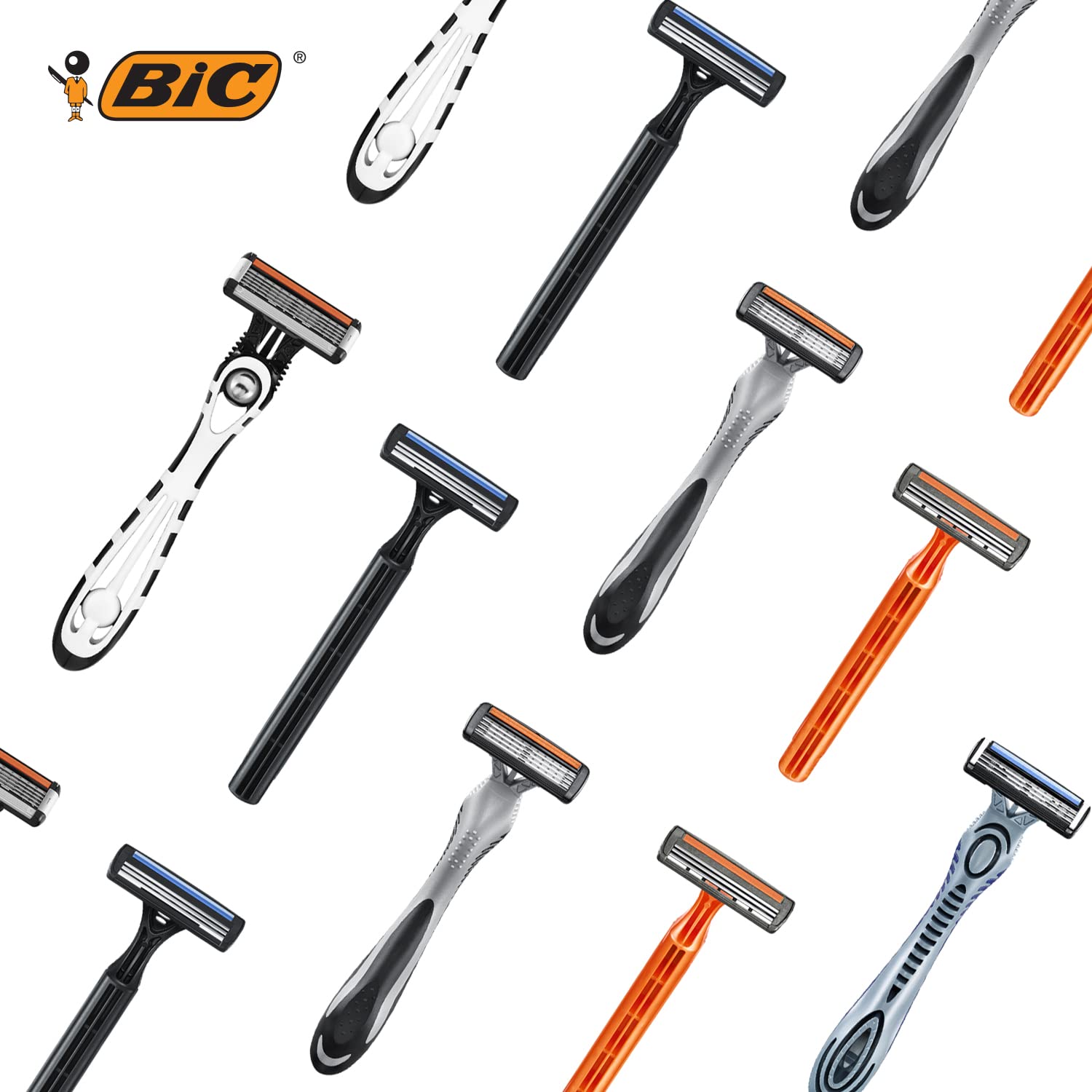 BIC 3 Sensitive, Men's Disposable Razors, Fixed Head Triple Blade for a Close Shave, Bundle of 4 Packs of 4