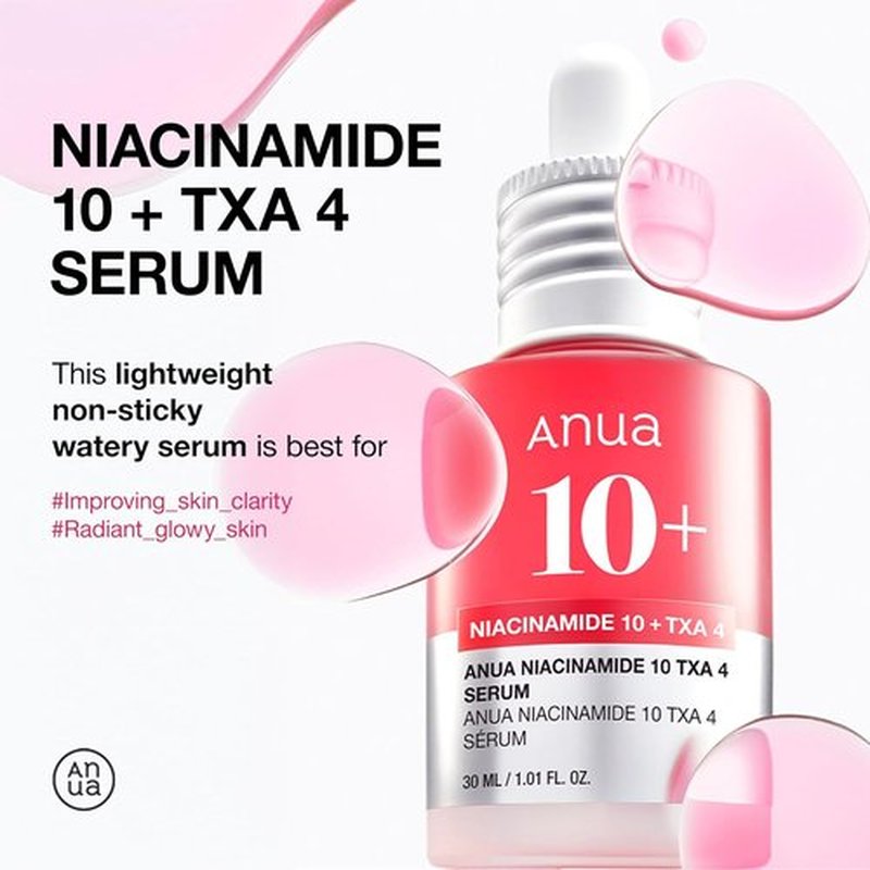 Anua 3-Step Glass Skin Set - Oil Cleanser & Face Wash with Niacinamide Facial Serum | Korean Skincare Routine